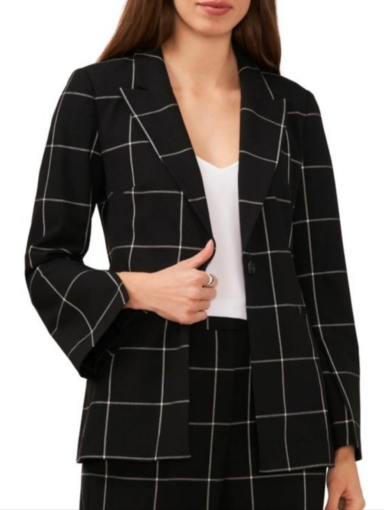 Halogen Jackets & Blazers - Halogen Black Windowpane Single-Button Blazer